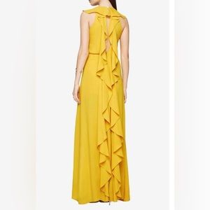 NWT BCBG Angelika yellow gown dress size 4